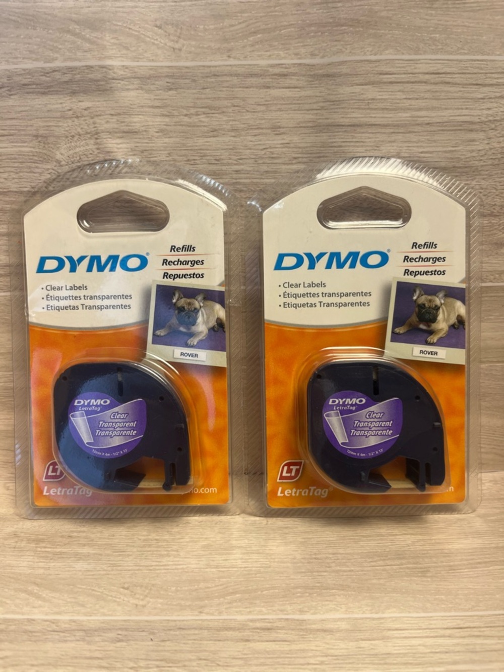 Genuine Dymo LT LetraTag Label Refill Tape 1/2" W X 13' L